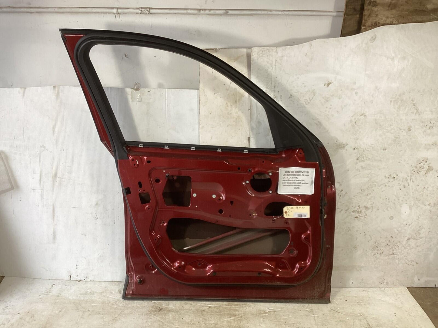 2011-2014 BMW X3 Front Left Driver Side Door Shell Panel OEM.