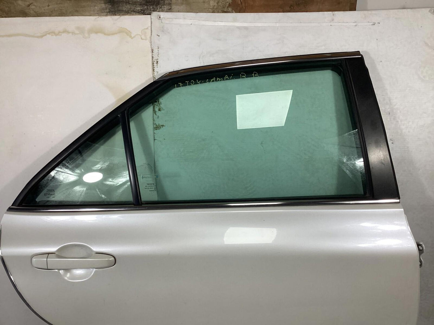 2012-2017 Toyota Camry Rear Passenger Side Complete Door Assembly w/ Glass - OEM