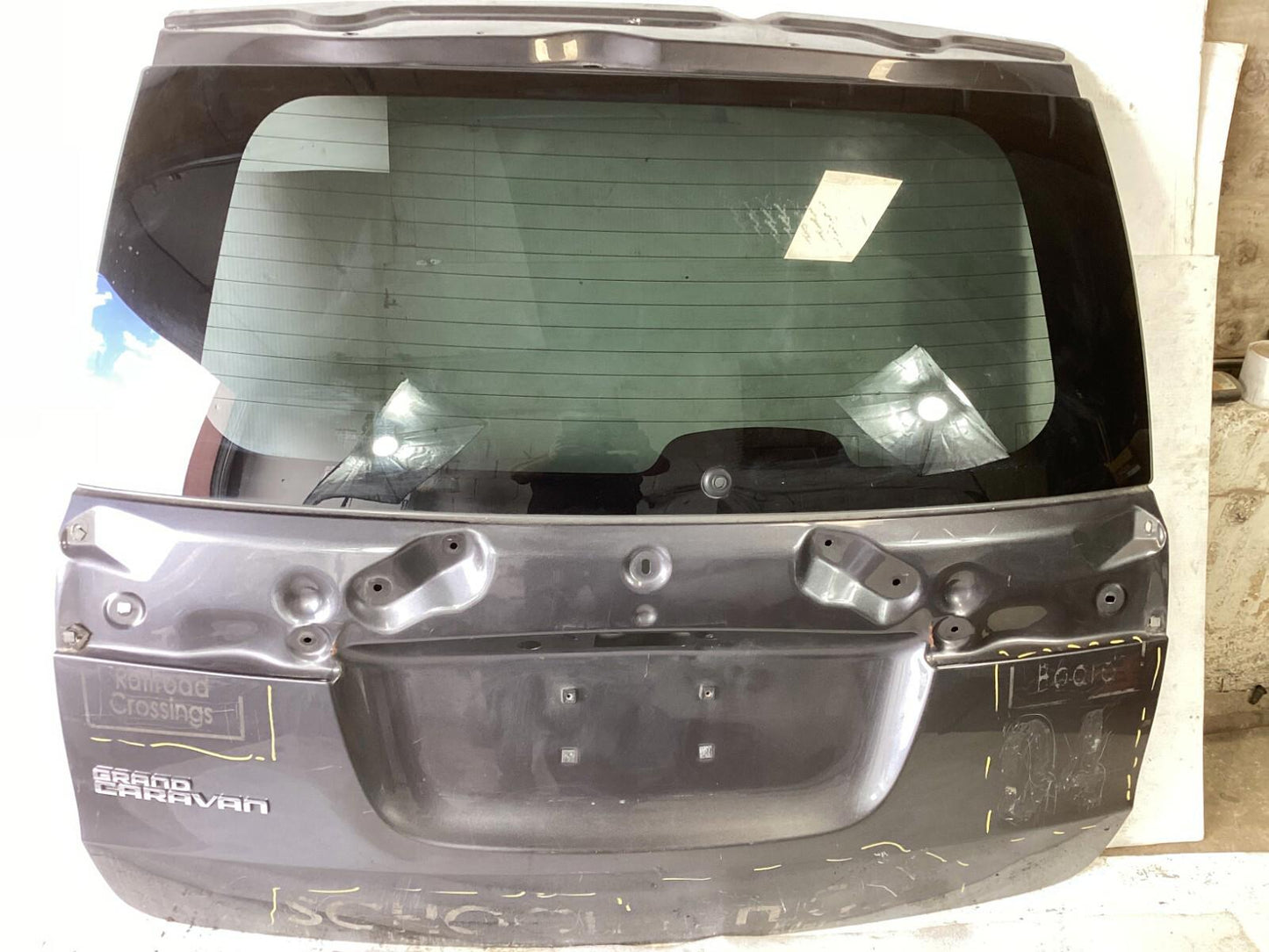 2011-2018 Dodge Caravan Rear Tailgate Liftgate Shell Panel W/ Glass OEM