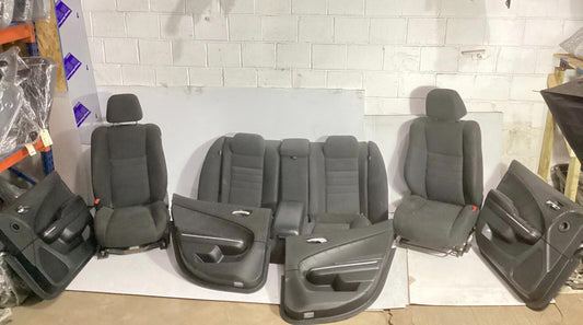 2011 - 2014 Dodge Charger Front Rear Complete Seat Assembly & Door Panel Set OEM
