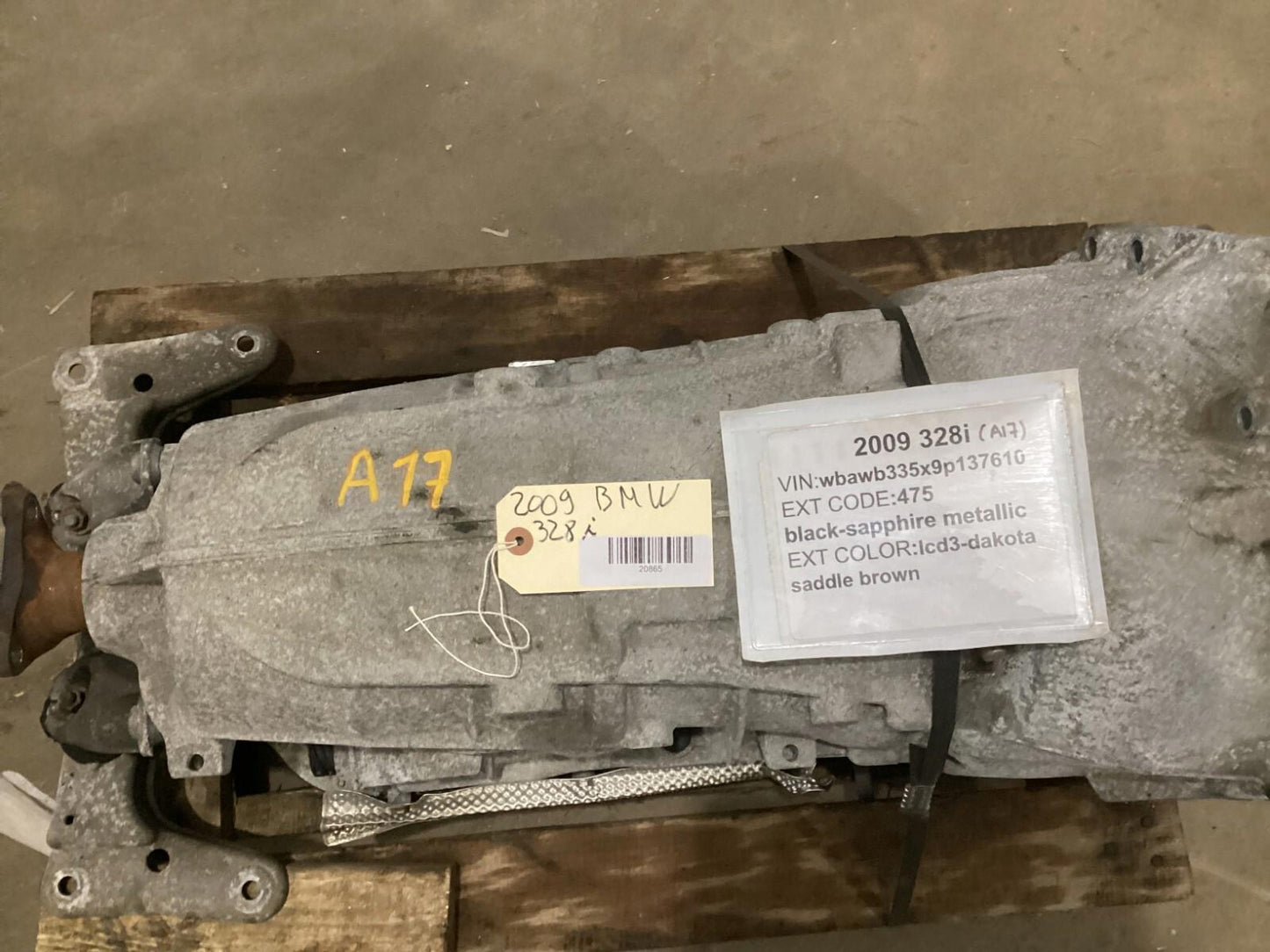 2007 - 2013 BMW 328i E90 Automatic Transmission Gear Box 24243511 OEM