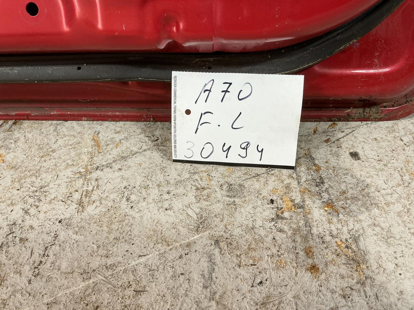 2010 - 2015 Toyota Prius Front Left Driver Side Door Shell OEM