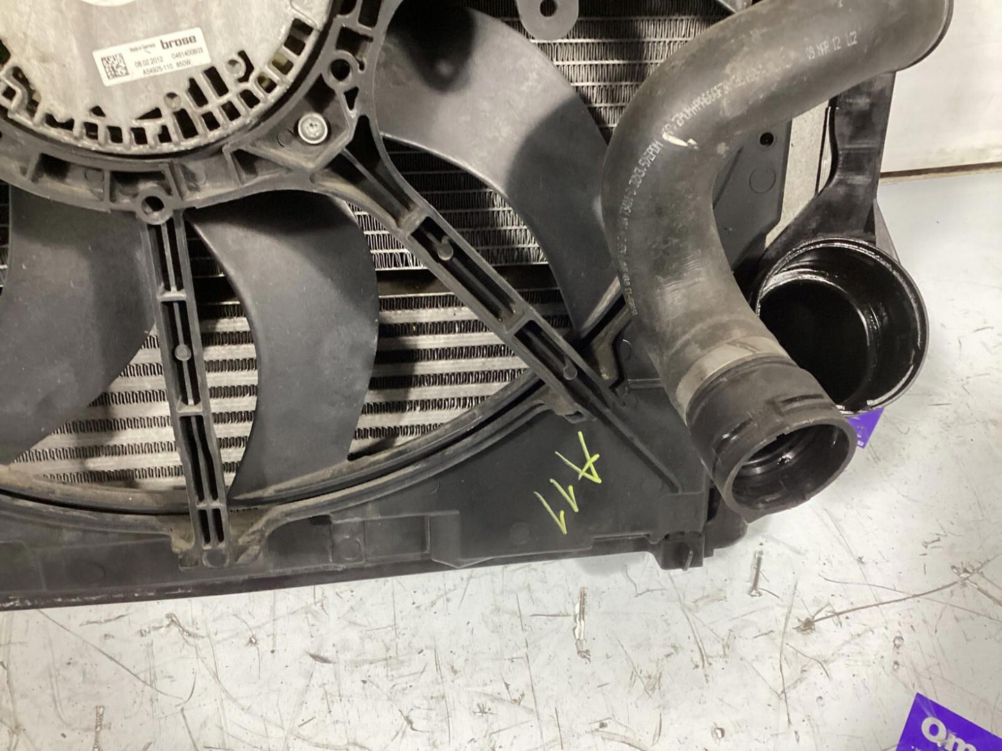 2007-2013 BMW E70 X5 Radiator Condenser Intercooler w & Electric Cooling Fan OEM