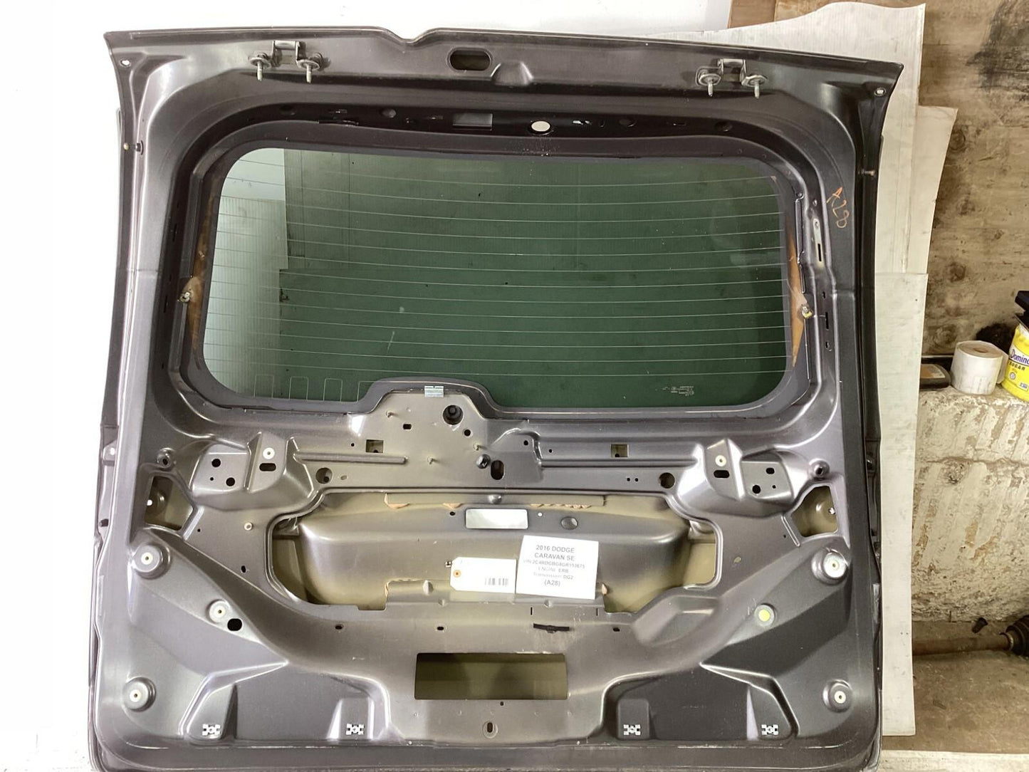 2011-2018 Dodge Caravan Rear Tailgate Liftgate Shell Panel W/ Glass OEM