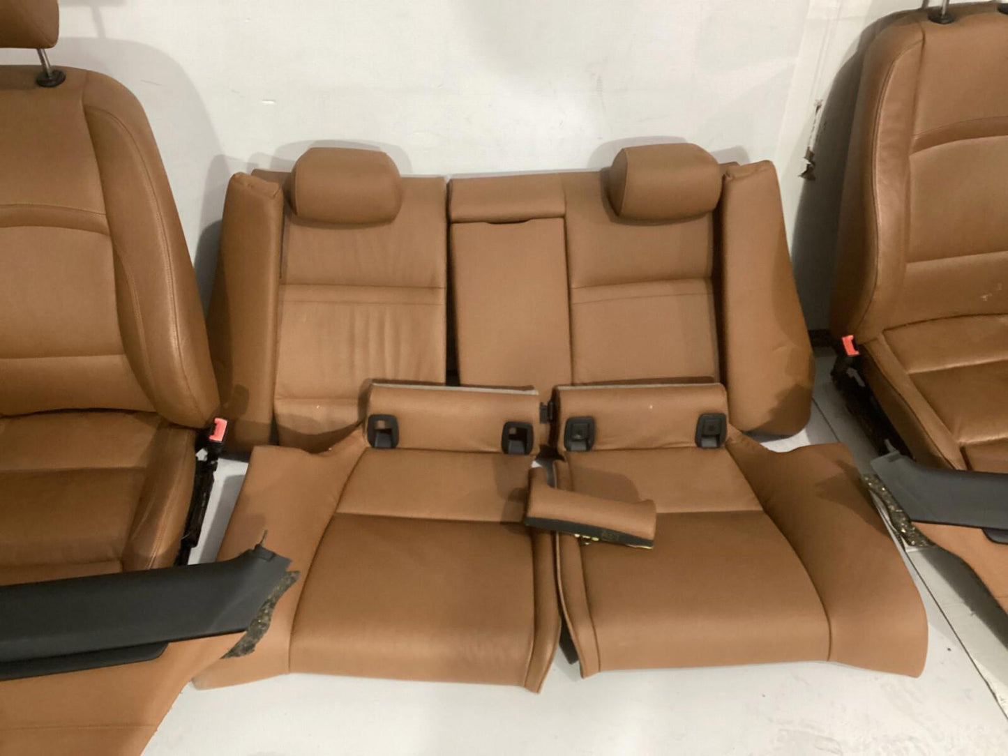 2007-2013 BMW 328i Front Rear Complete Seat Assembly & Door Panel Set OEM