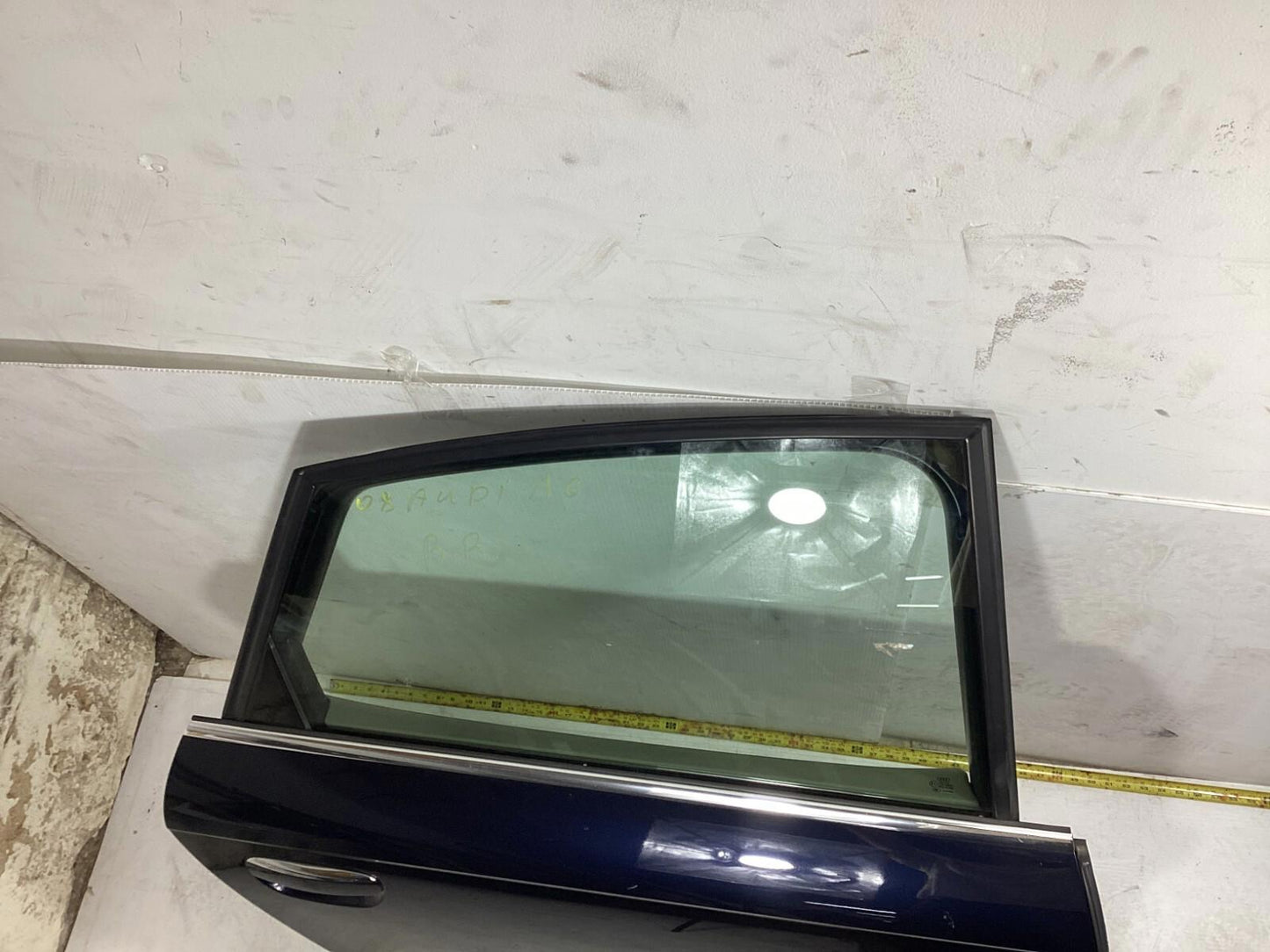 2008-2010 AUDI A6 - REAR RIGHT SIDE DOOR SHELL PANEL W/ GLASS OEM .