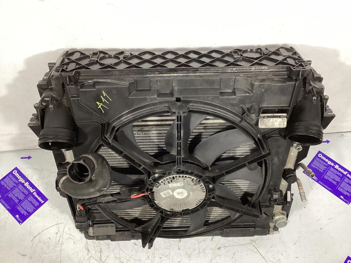 2007-2013 BMW E70 X5 Radiator Condenser Intercooler w & Electric Cooling Fan OEM