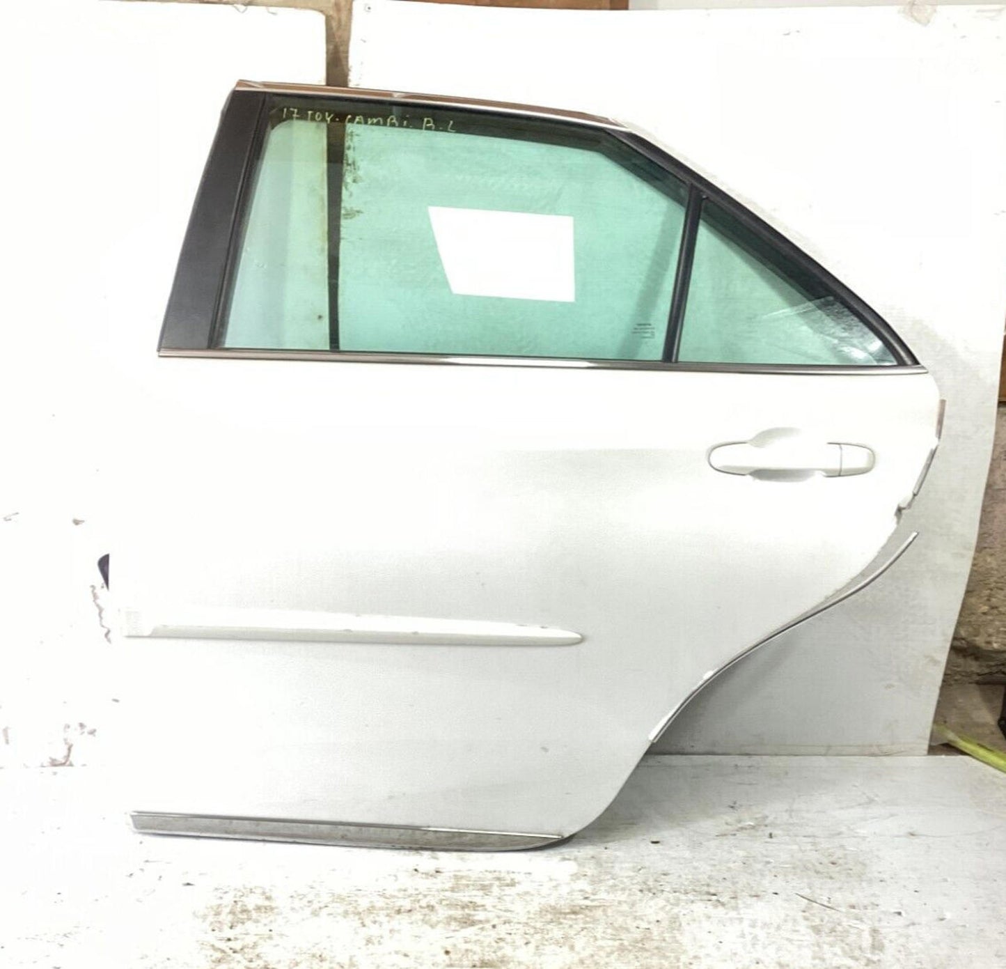 2015-2017 Toyota Camry Rear Driver Side Complete Door Assembly w/ Glass - OEM .