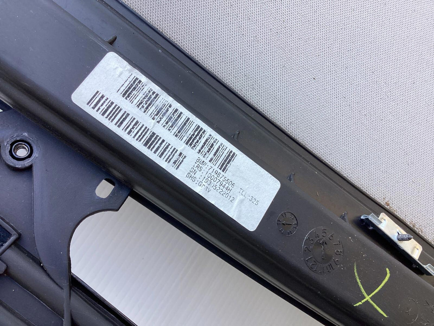 2008-2013 BMW X5 E70 UPPER PANORAMIC SUNROOF MOONROOF ROOF WINDOW GLASS OEM .