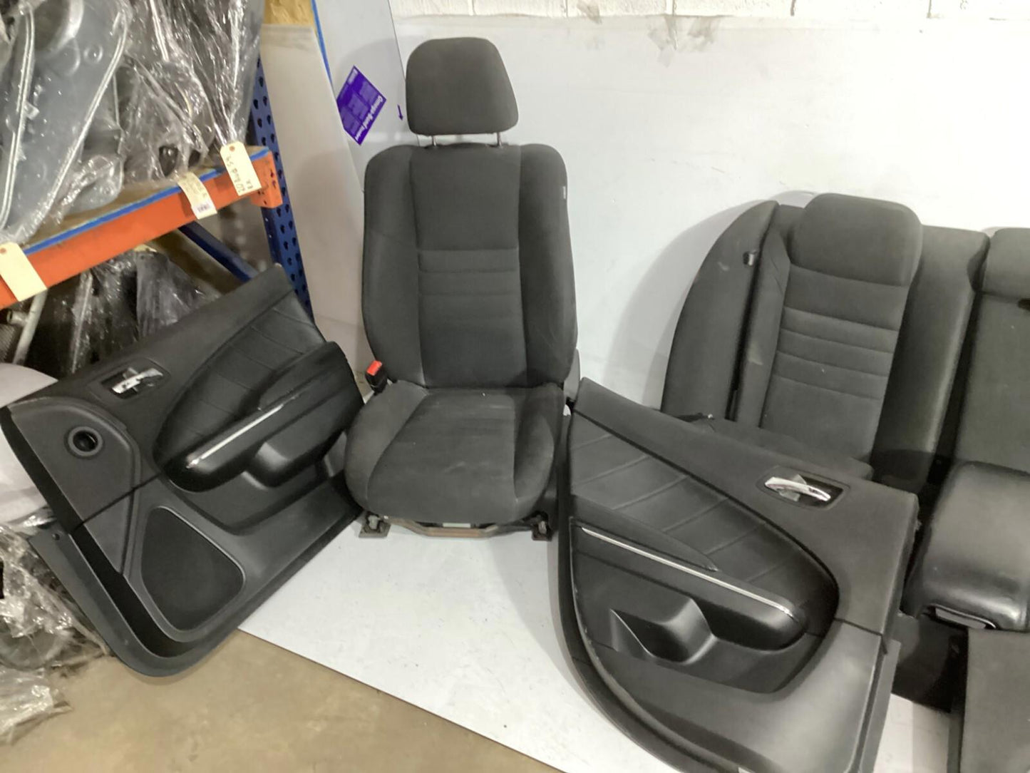2011 - 2014 Dodge Charger Front Rear Complete Seat Assembly & Door Panel Set OEM