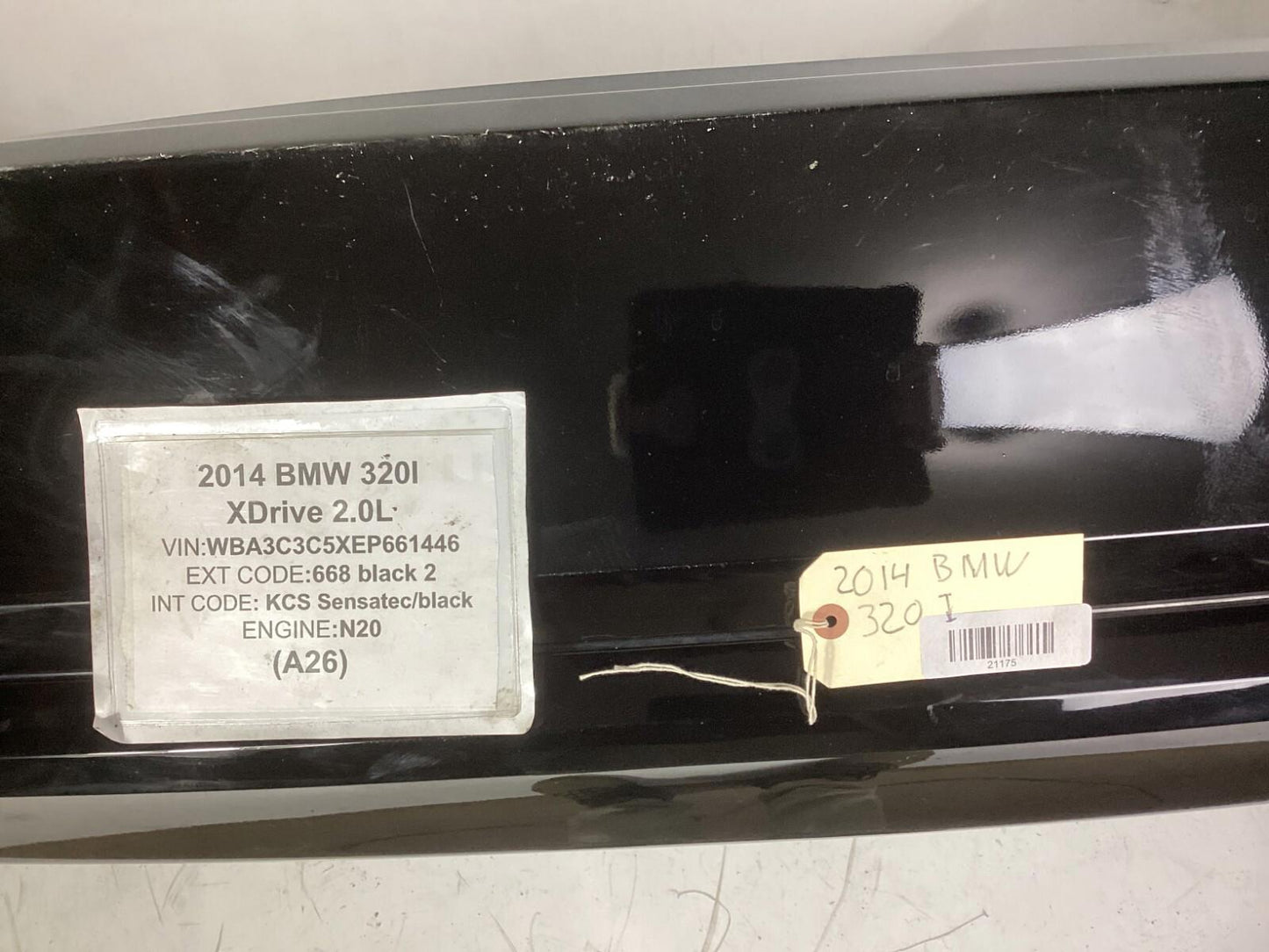 2012 - 2015 BMW F30 320i Xdrive Rear Bumper Panel Cover Assembly OEM