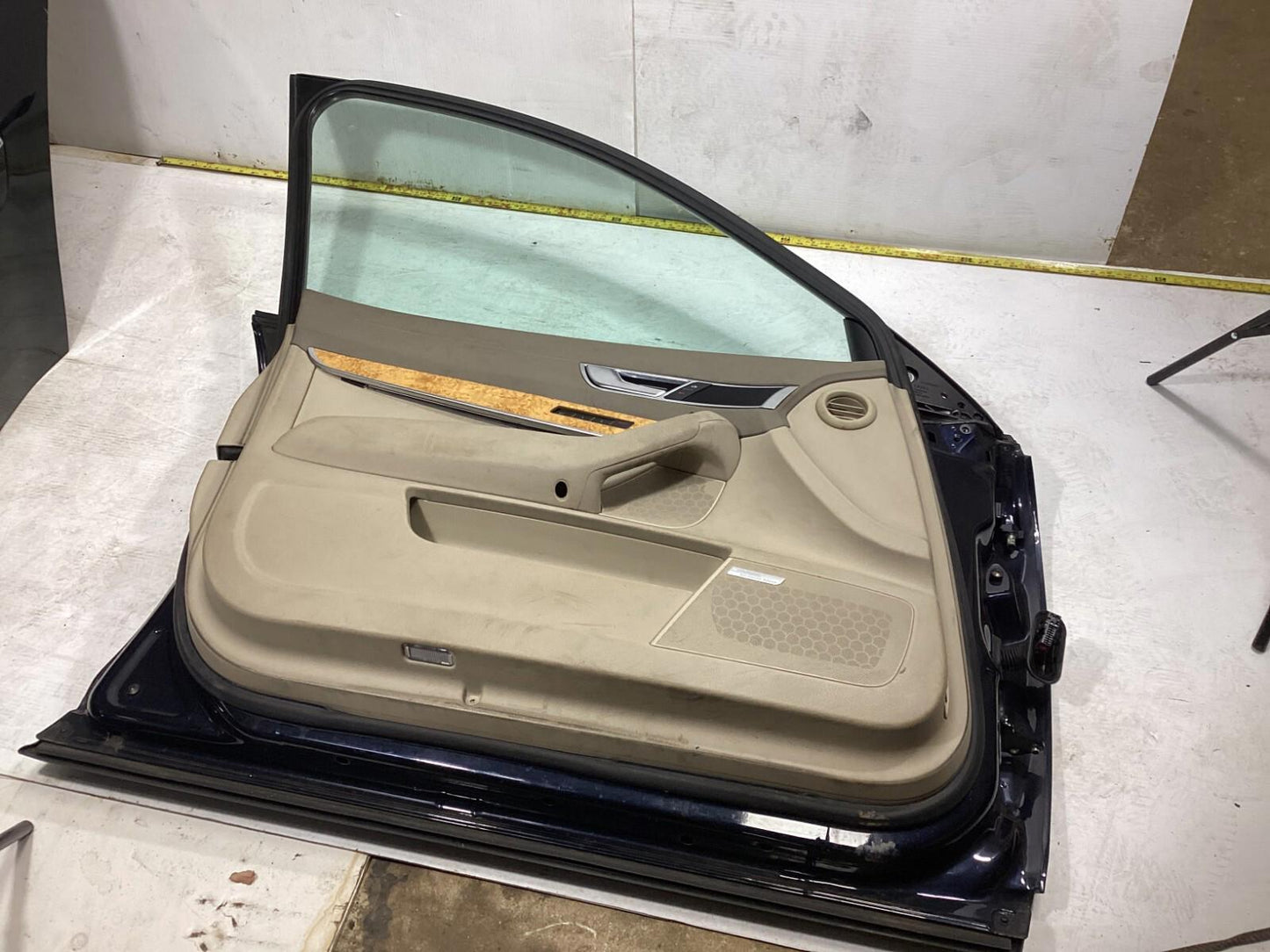 2008-2010 AUDI A6 - FRONT LEFT SIDE COMPLETE DOOR SHELL PANEL W/ GLASS OEM .