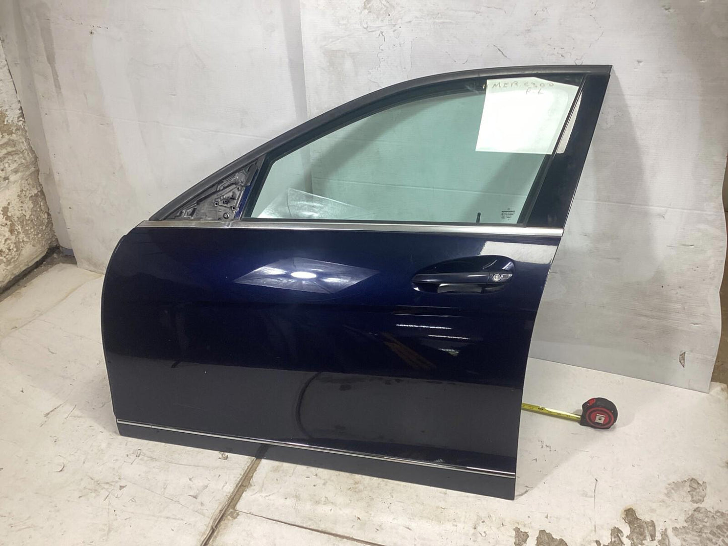 2008 - 2014 MERCEDES BENZ C300 DRIVER LEFT FRONT DOOR W/ DOOR PANEL OEM .
