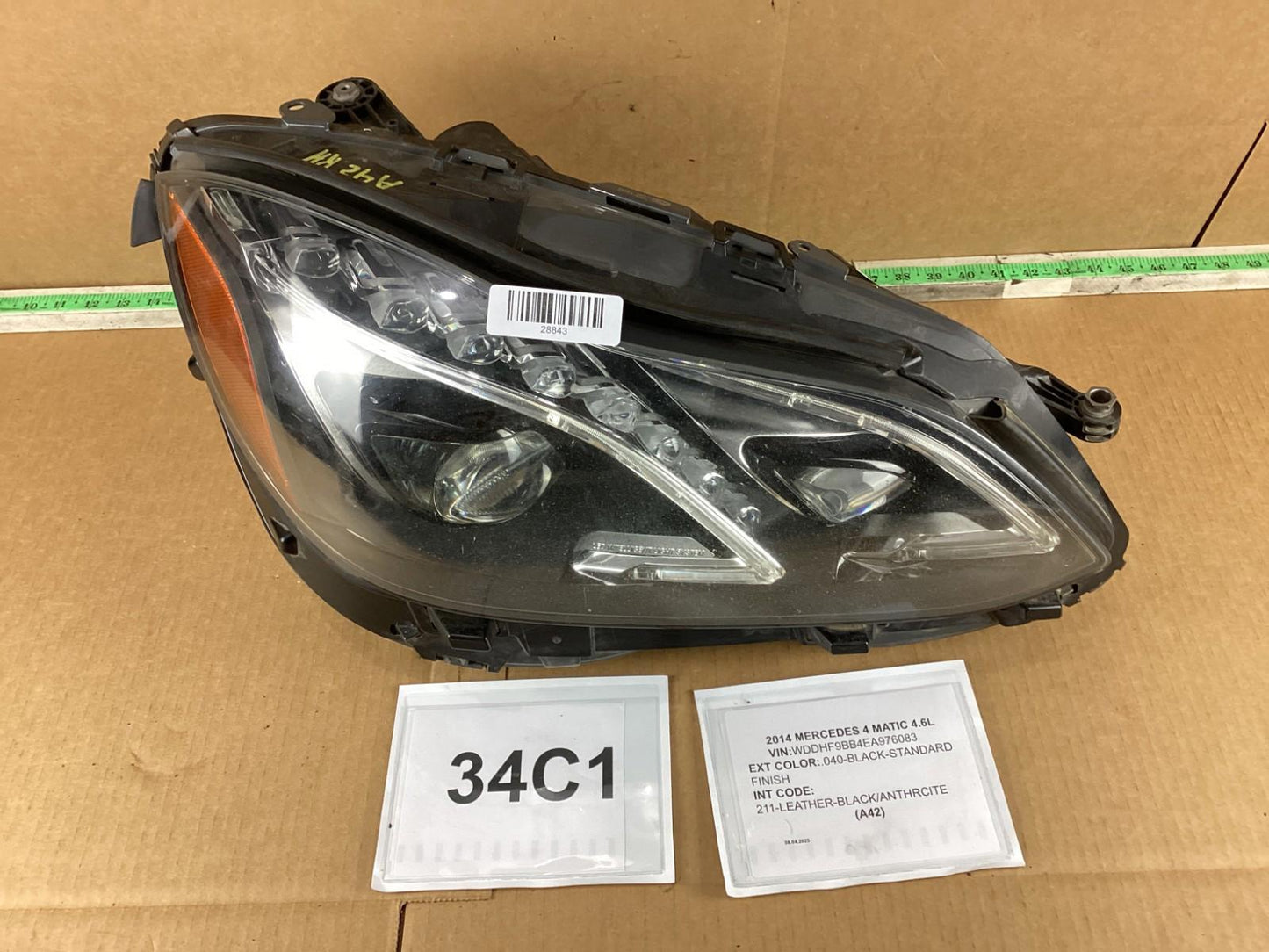 2012-2014 Mercedes-Benz E550 W212 Front Right Adaptiv LED Headlight Assembly OEM