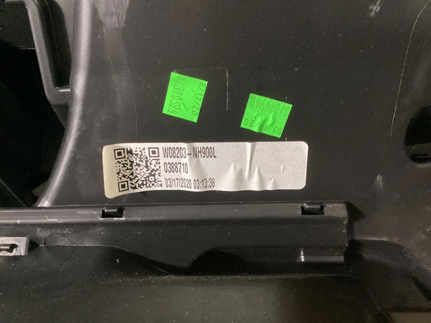 2018 - 2022 HONDA ODYSSEY FRONT DASH DASHBOARD INSTRUMENT COVER PANEL BLACK OEM.