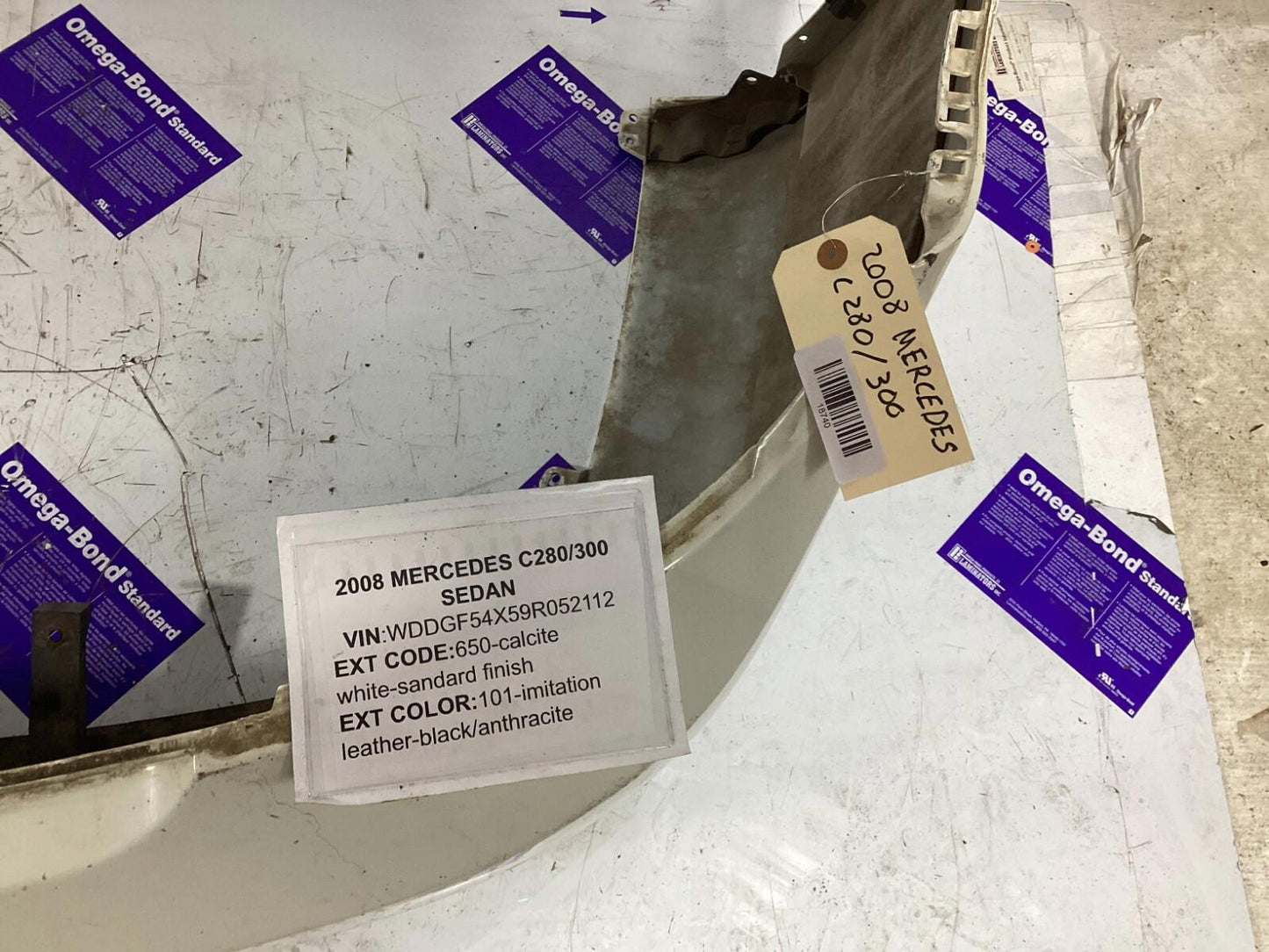 2008-2011 Mercedes-Benz C300 Rear Bumper Cover Assembly OEM .