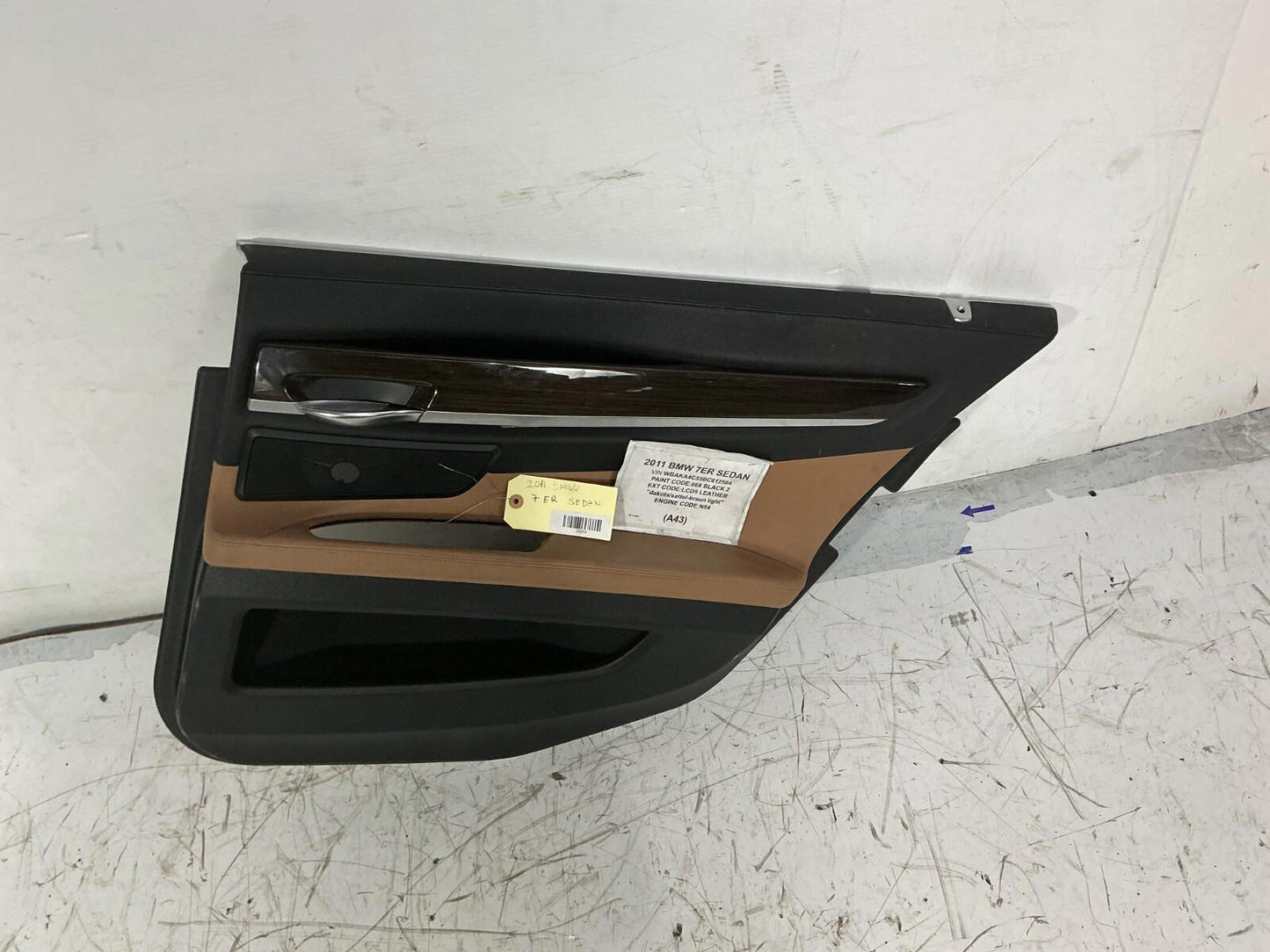 2009-2015 BMW 740i Front Rear Complete Seat Assembly & Door Panel Set OEM