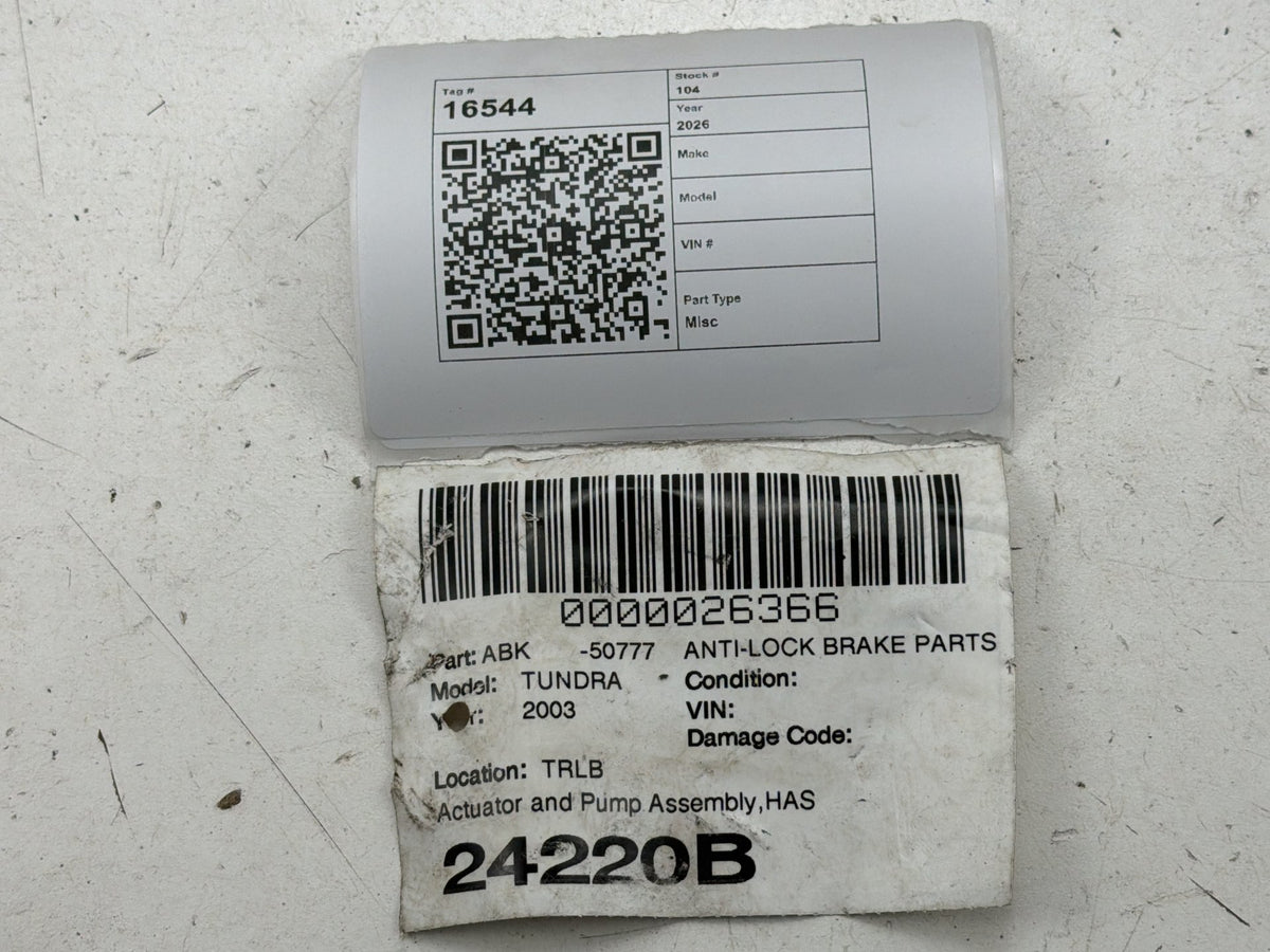 2003-2004 Toyota Tundra ABS Anti-Lock Brake Pump Actuator Module 445000C040 OEM