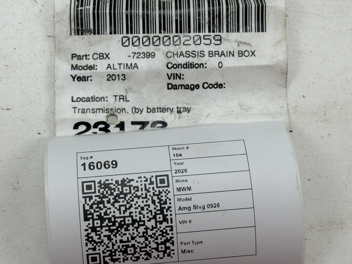 2013 Nissan Altima 2.5L Automatic Transmission Control Module TCM TCU OEM