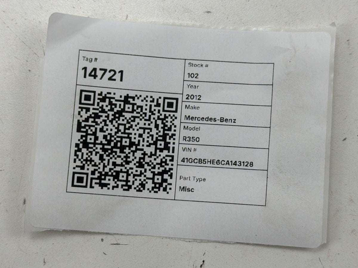 2006-2013 Mercedes-Benz R350 Engine Computer Control Unit Module ECM ECU OEM