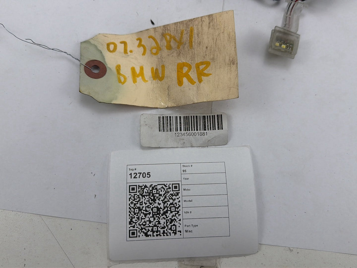 2006-2011 BMW 328xi Rear Right Door Wiring Harness 6938249 OEM