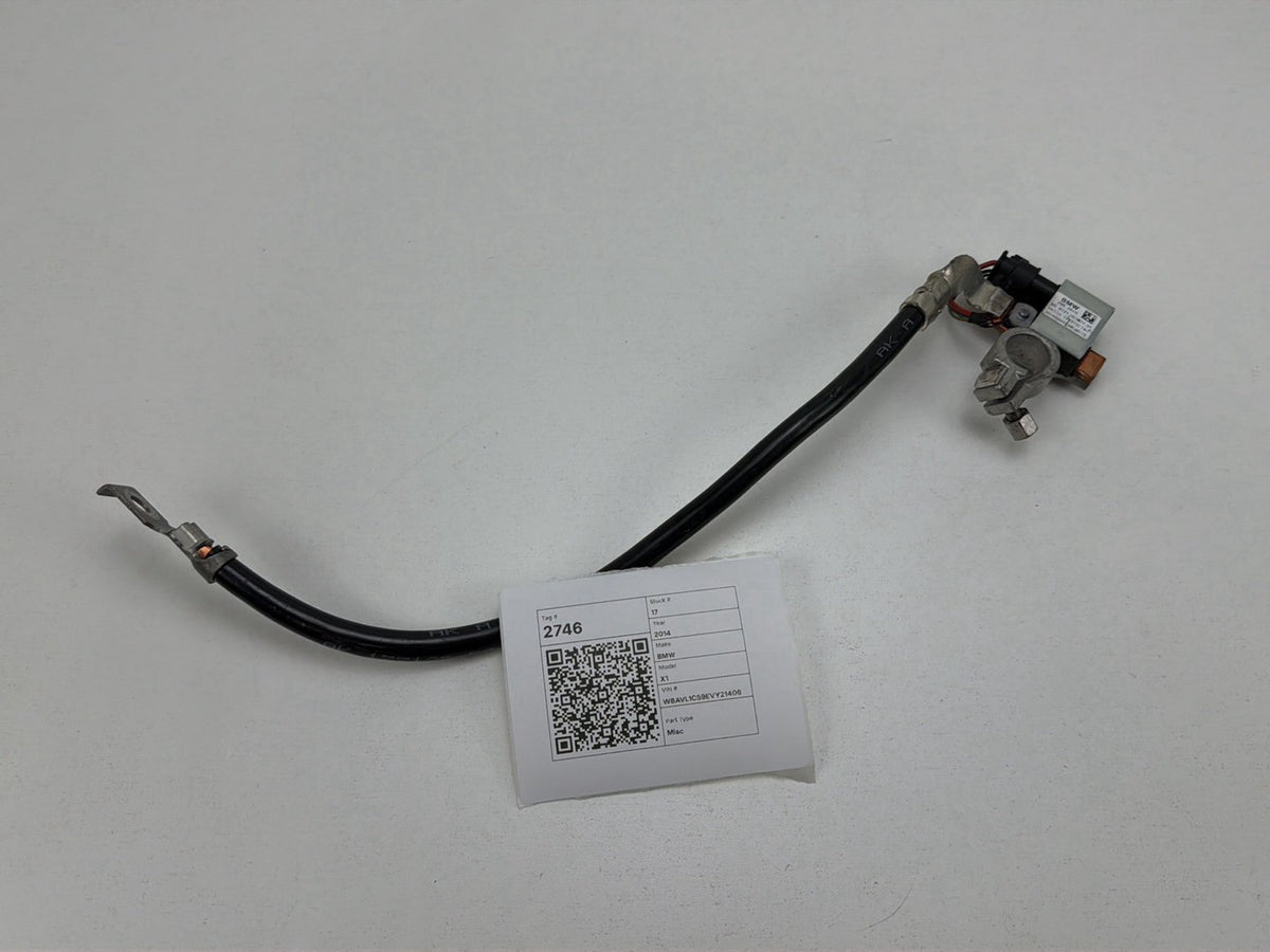 2013-2014 BMW X1 E84 Negative Battery Cable 7618677-01 OEM