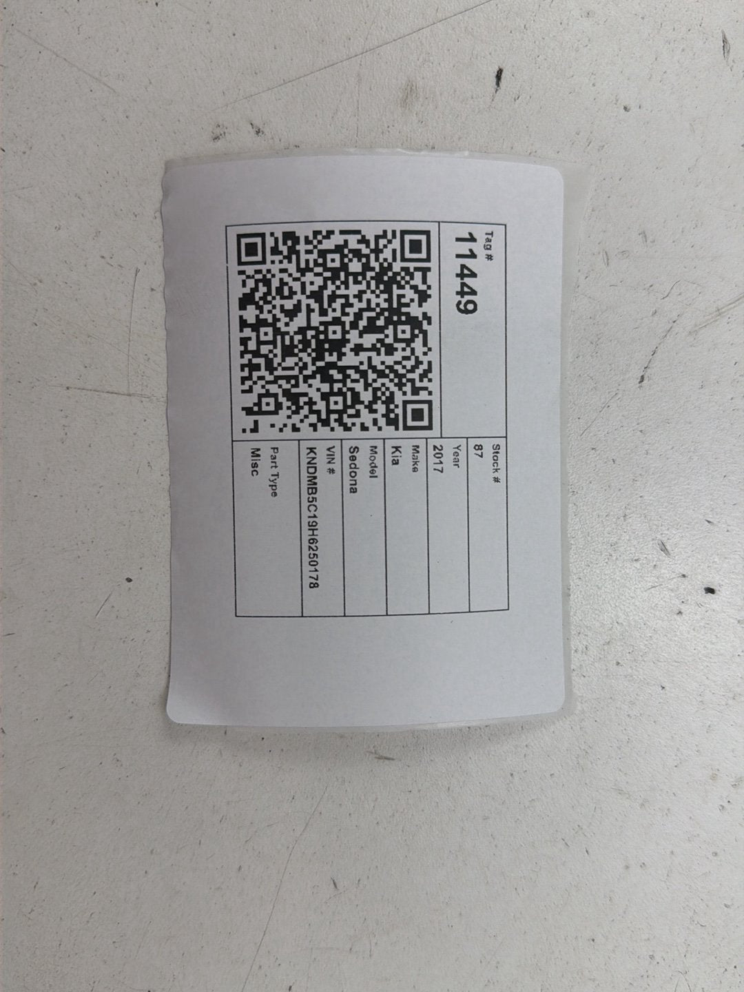 2016-2017 Kia Sedona - Engine Computer Control Module 39110-3CYN4 OEM