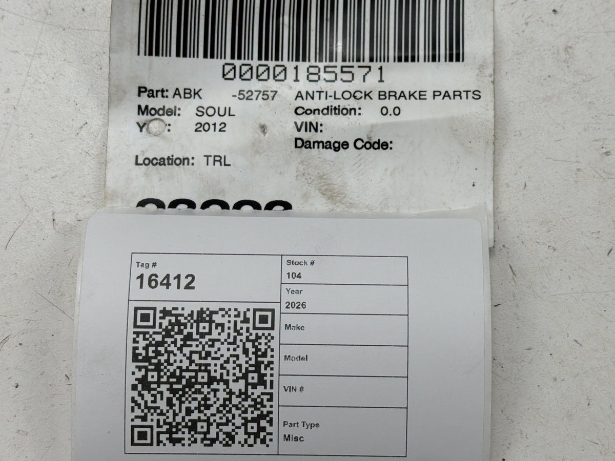 2012-2013 Kia Soul ABS Anti-Lock Brake Pump Control Module Unit 58910-2K200 OEM