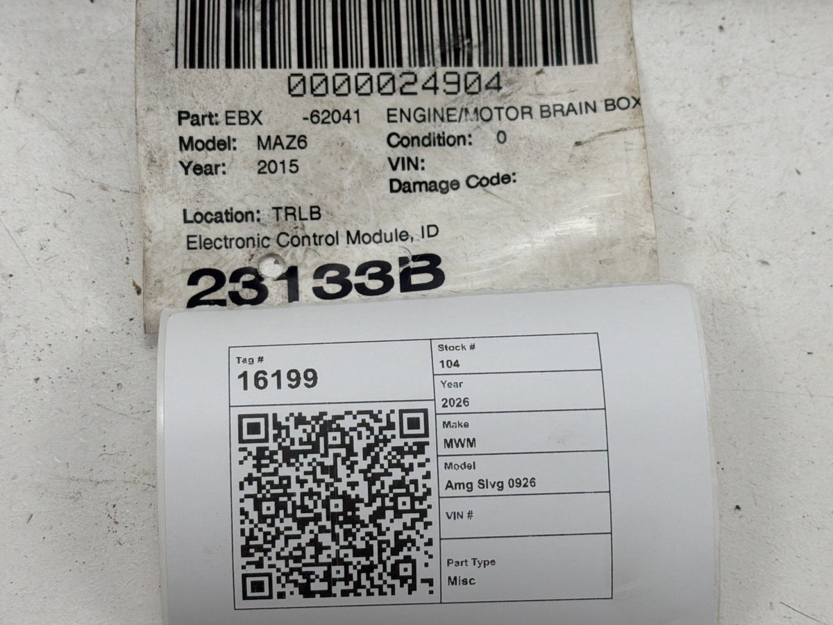2014-2015 Mazda 6 Engine Computer Brain Control Module ECU Unit PY1R-18-881E OEM