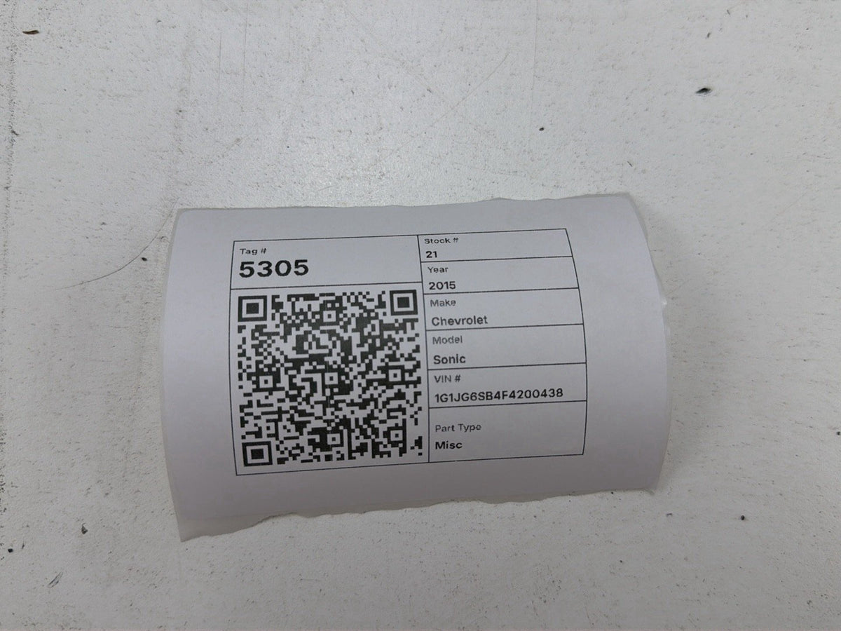 2013-2019 Chevrolet Sonic Roof Sunroof Glass OEM
