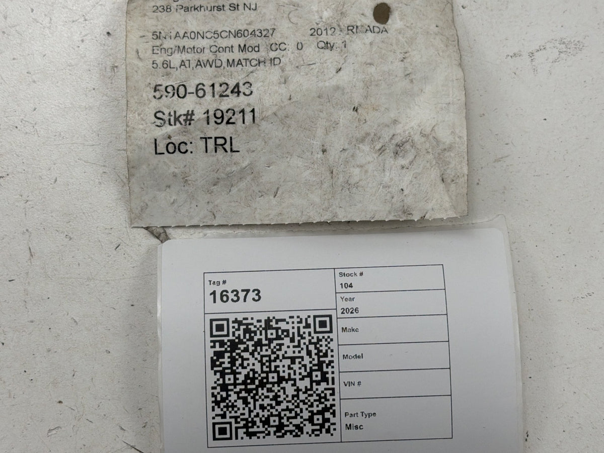 2012 Nissan Armada 5.6L Engine Control Module Unit ECU MEC175-580 C1 OEM