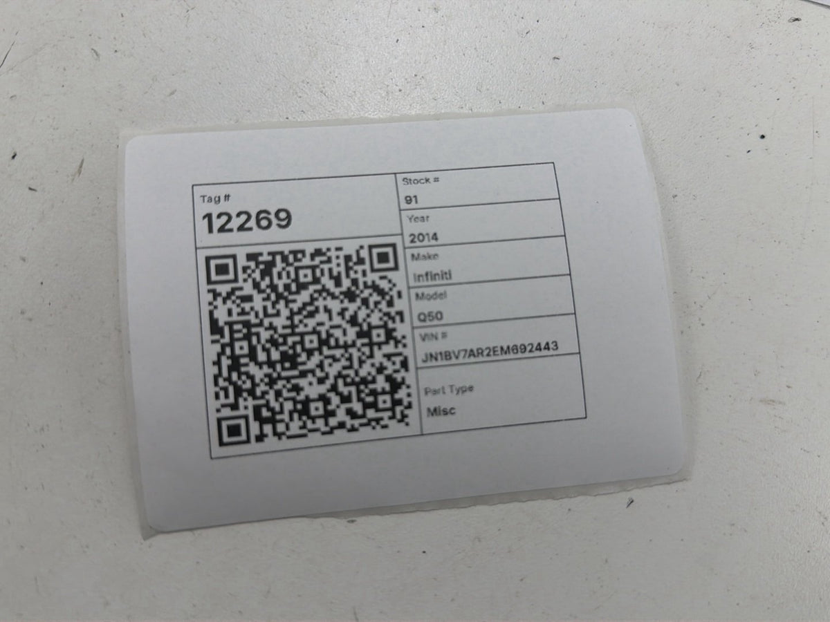2014-2018 Infiniti Q50 TPMS Tire Pressure Warning Control Module OEM