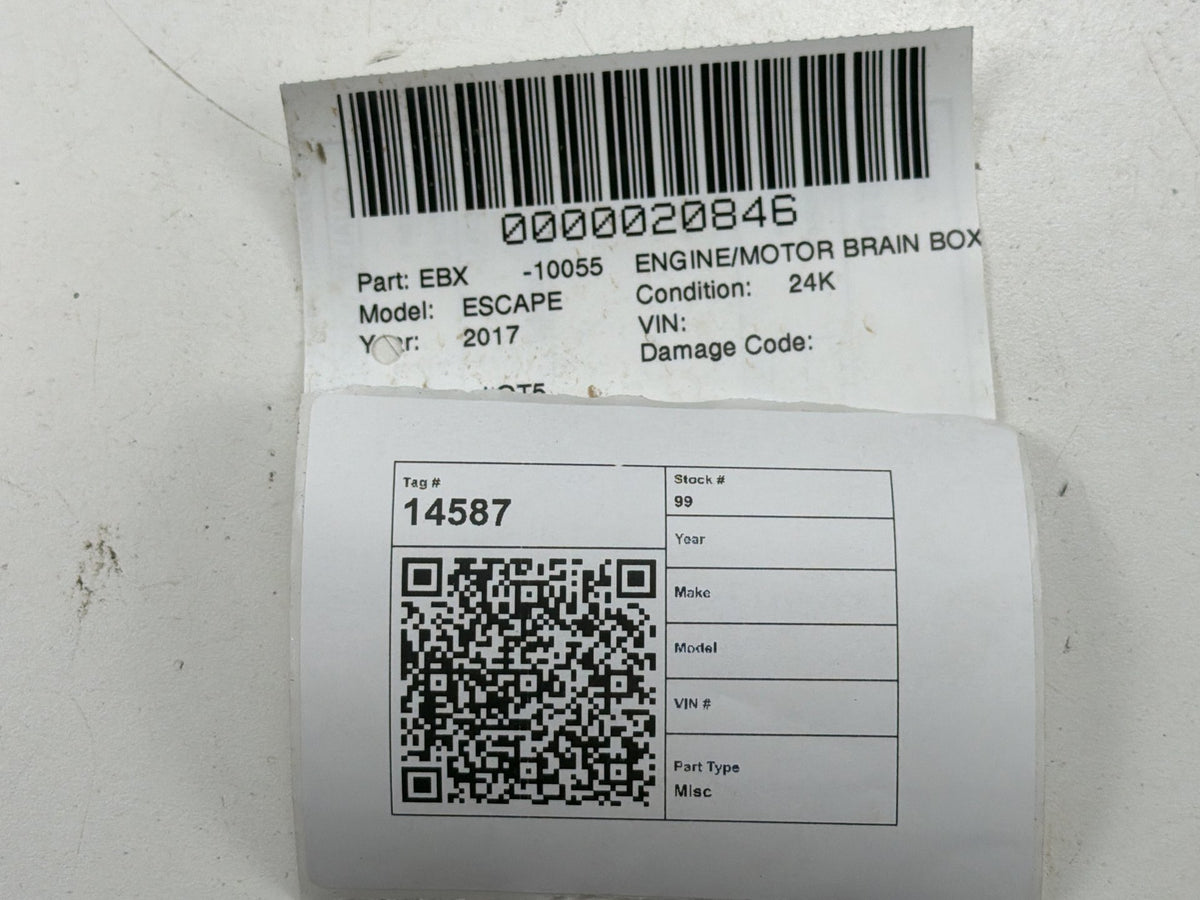 2017-2019 Ford Escape Engine Computer Control Module ECU RMFV6A-12A650-DA OEM