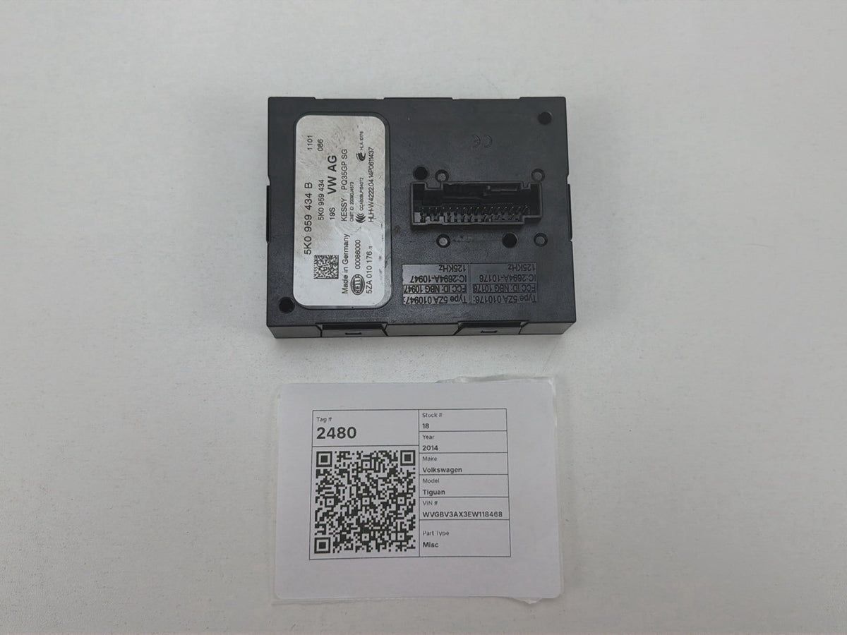 2013-2017 Volkswagen Tiguan Keyless Entry & Start Control Module Unit OEM
