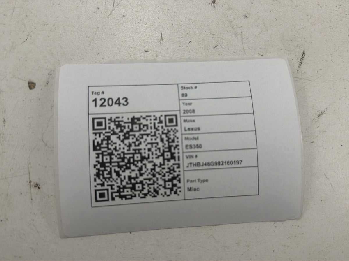 2007-2009 Lexus ES350 Active Engine Mount Control Computer Module Unit OEM