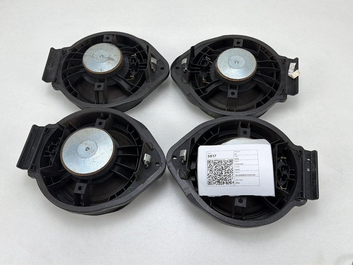 2012-2020 Chevrolet Sonic RS Front & Rear Door Audio Speakers Set of 4 OEM