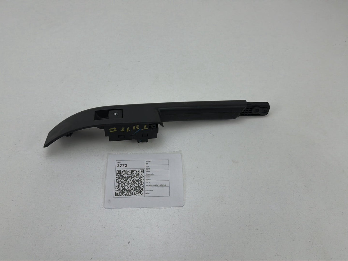 2012-2016 Chevrolet Sonic RS Rear Left Driver Side Window Switch Surround Bezel OEM