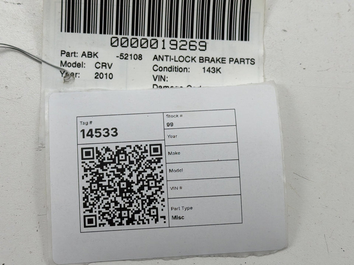 2010-2011 Honda CRV ABS Anti Lock Brake Pump 57110-SXS-A620-M1 OEM