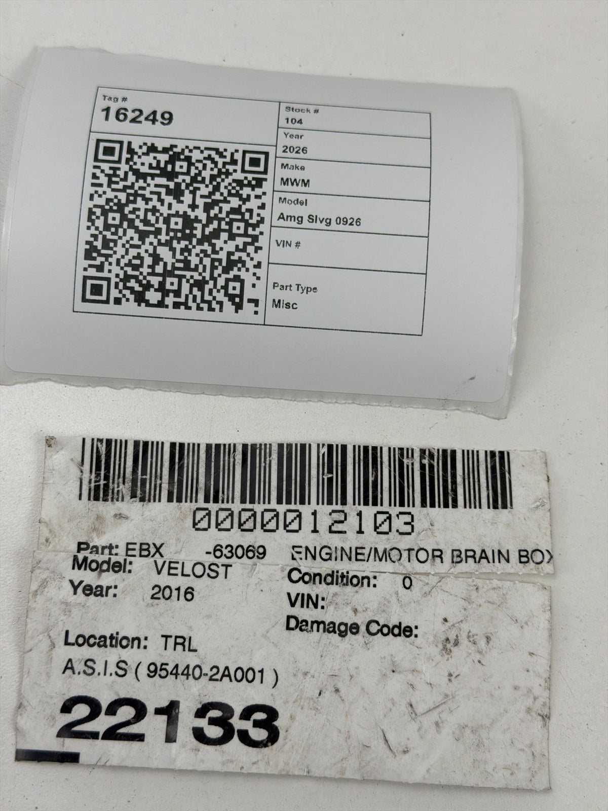 2012-2017 Hyundai Veloster - Transmission Control Module 95440-2A001 OEM