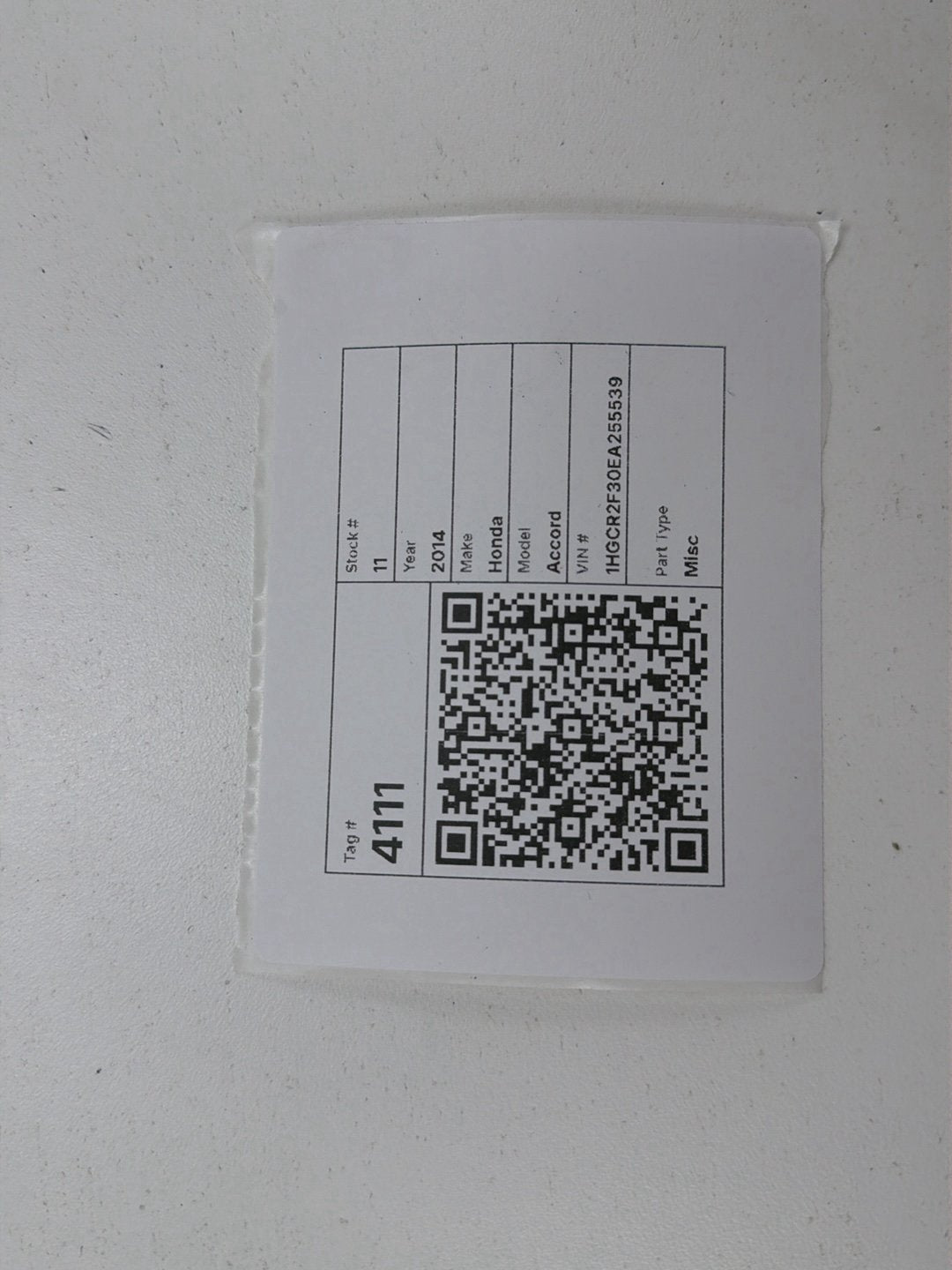 2013-2015 Honda Accord Airbag Control Module