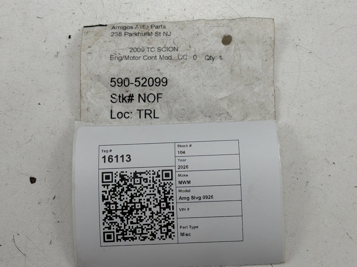 2008-2010 Scion TC Engine Computer Control Module 89661-21520 OEM
