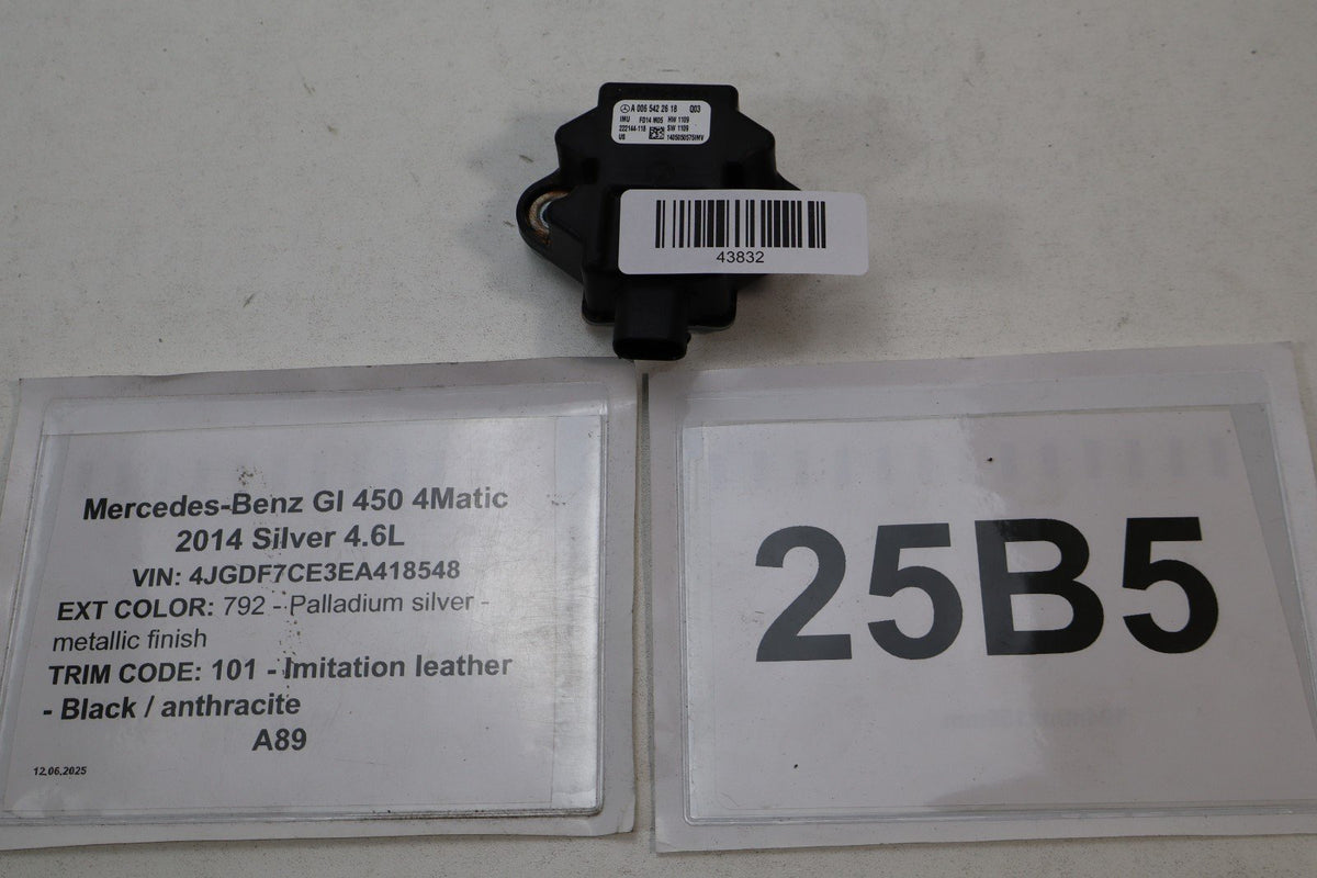 2013-2016 Mercedes GL450 Yaw Rate Sensor Control Module A0065422618 OEM