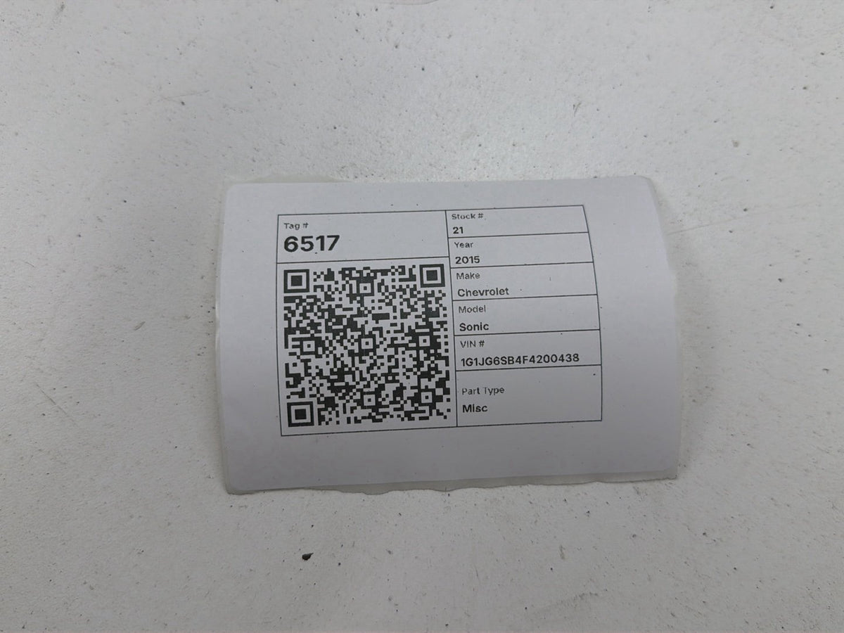 2012-2020 Chevrolet Sonic Alternator OEM