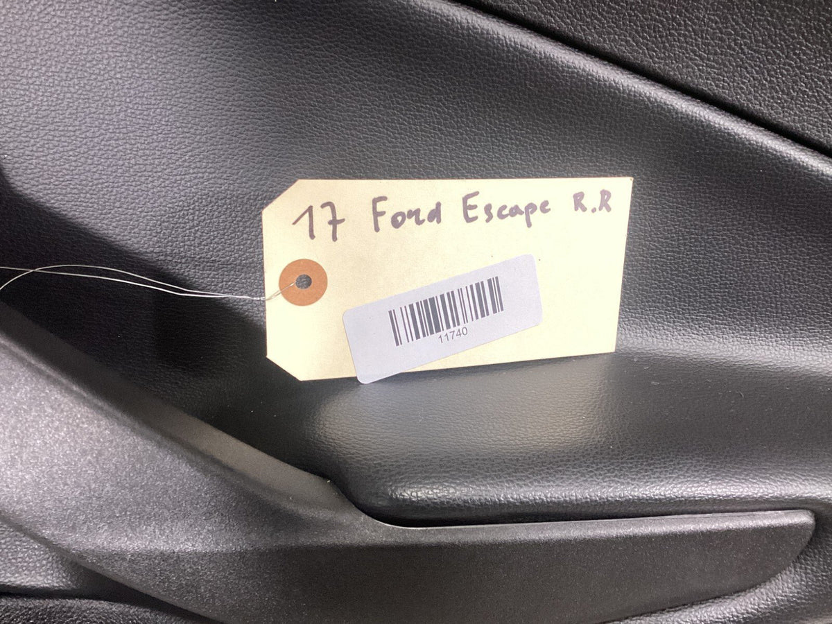 2013-2019 FORD ESCAPE REAR RIGHT PASSENGER SIDE COMLETE DOOR W/ DOOR PANEL OEM.