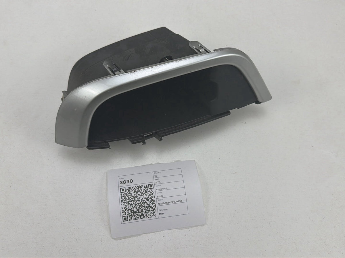 2012-2016 Chevrolet Sonic Front Dash Center Right Storage Compartment Trim OEM
