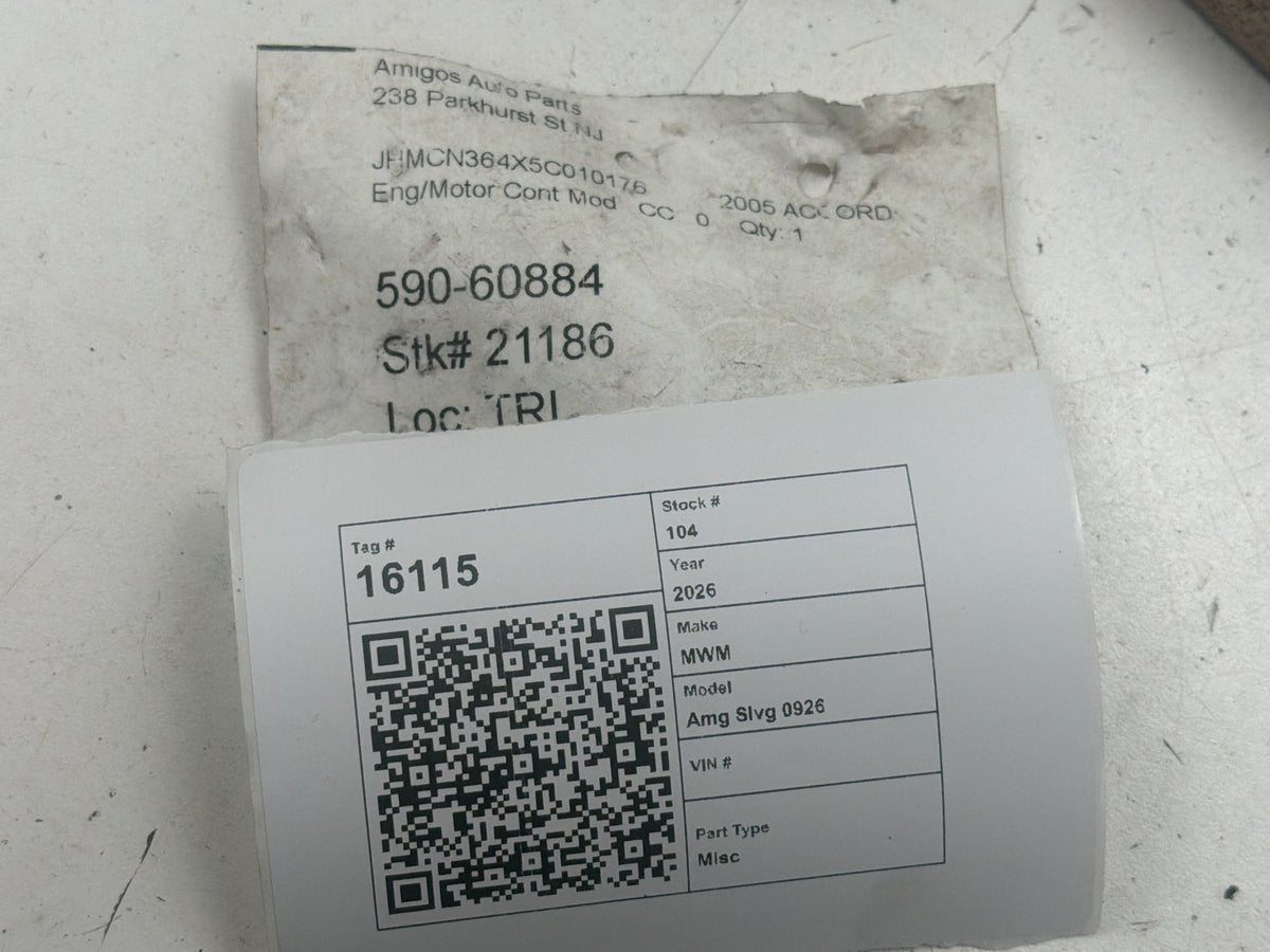2005-2007 Honda Accord Hybrid Engine Computer Control Module 37820-RCJ-A56 OEM