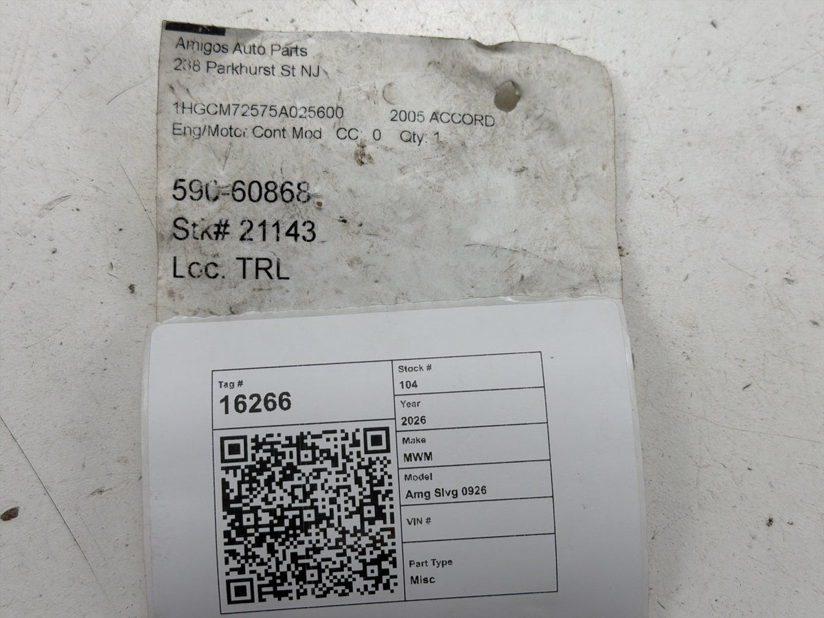 2005 Honda Accord Engine Control Module ECM PCM ECU 37820-RAD-L54 OEM