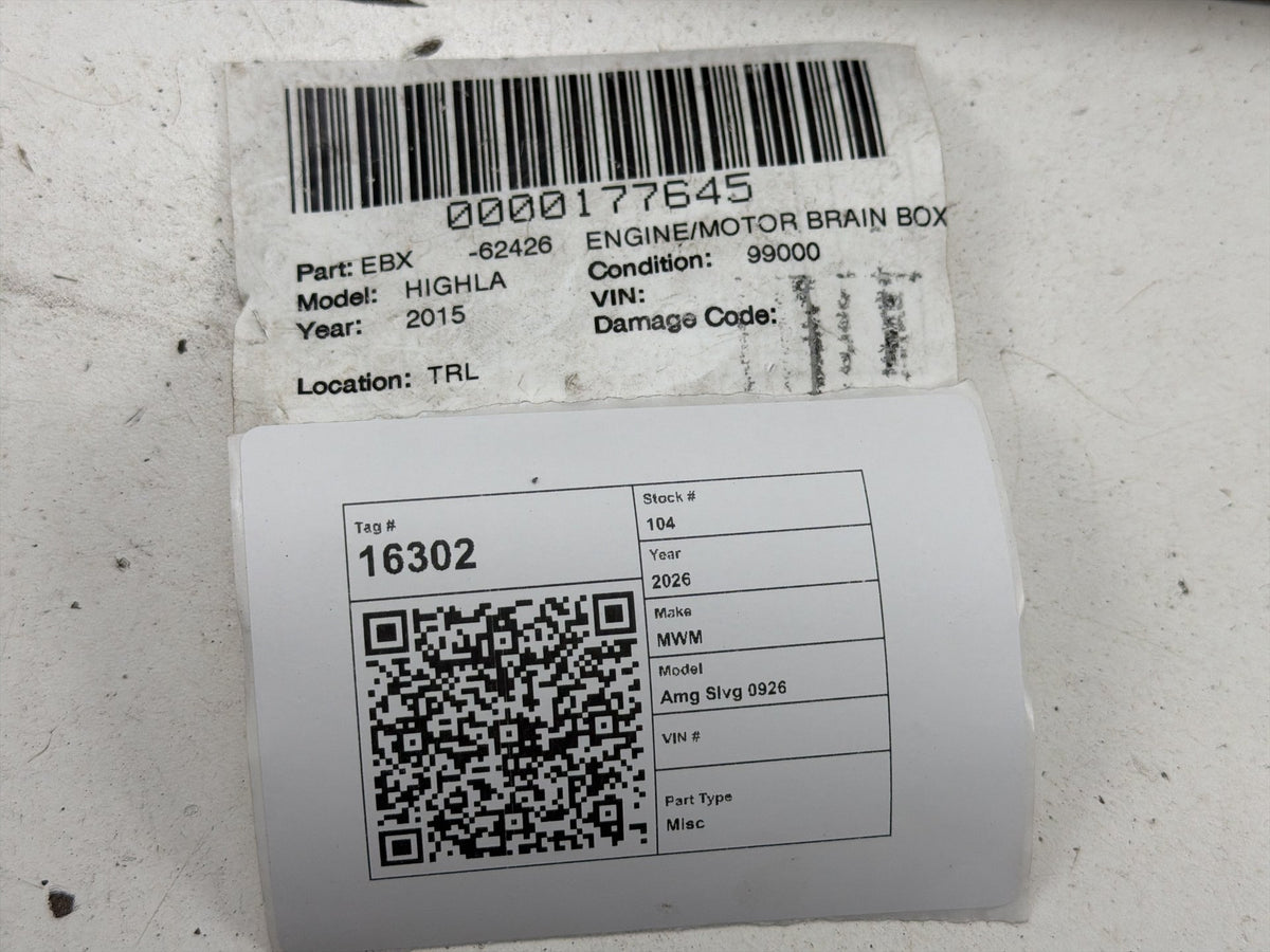 2014-2016 Toyota Highlander Engine Control Module ECM ECU OEM