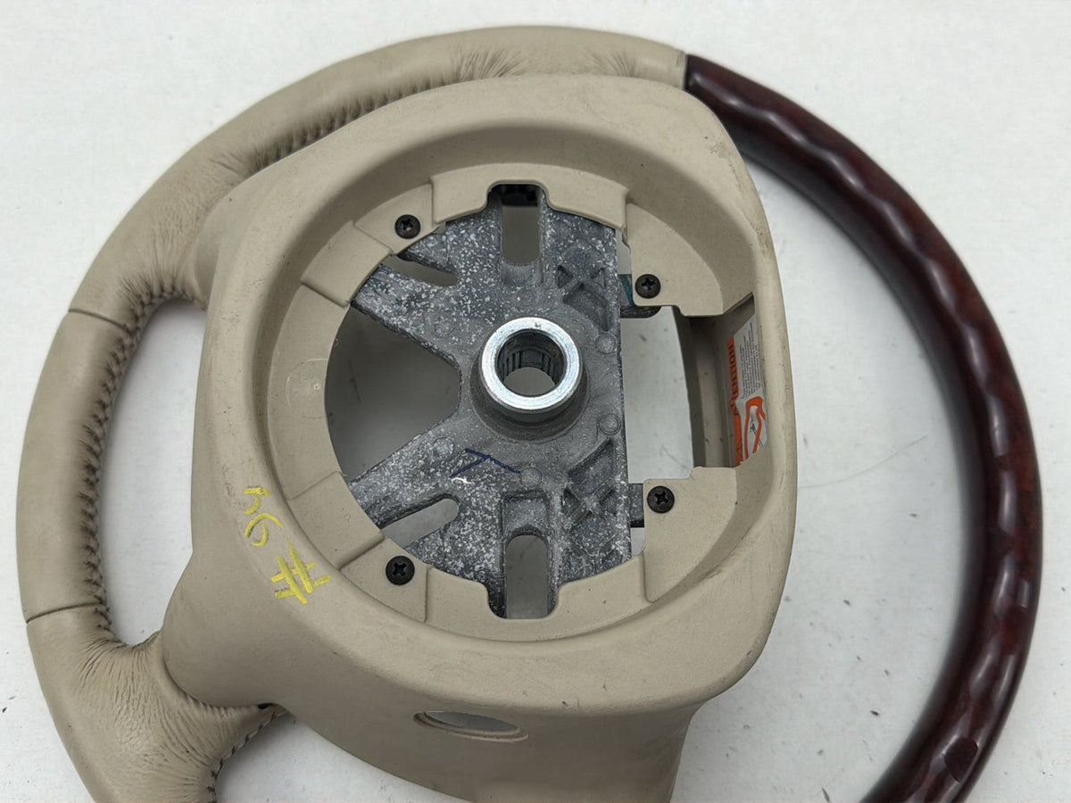 2003-2006 Lincoln Navigator Leather Wood Steering Wheel 30328471 OEM