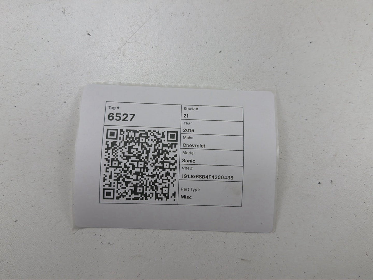 2012-2018 Chevrolet Sonic High Note Tone Horn Signal Alarm Siren E30055306 OEM